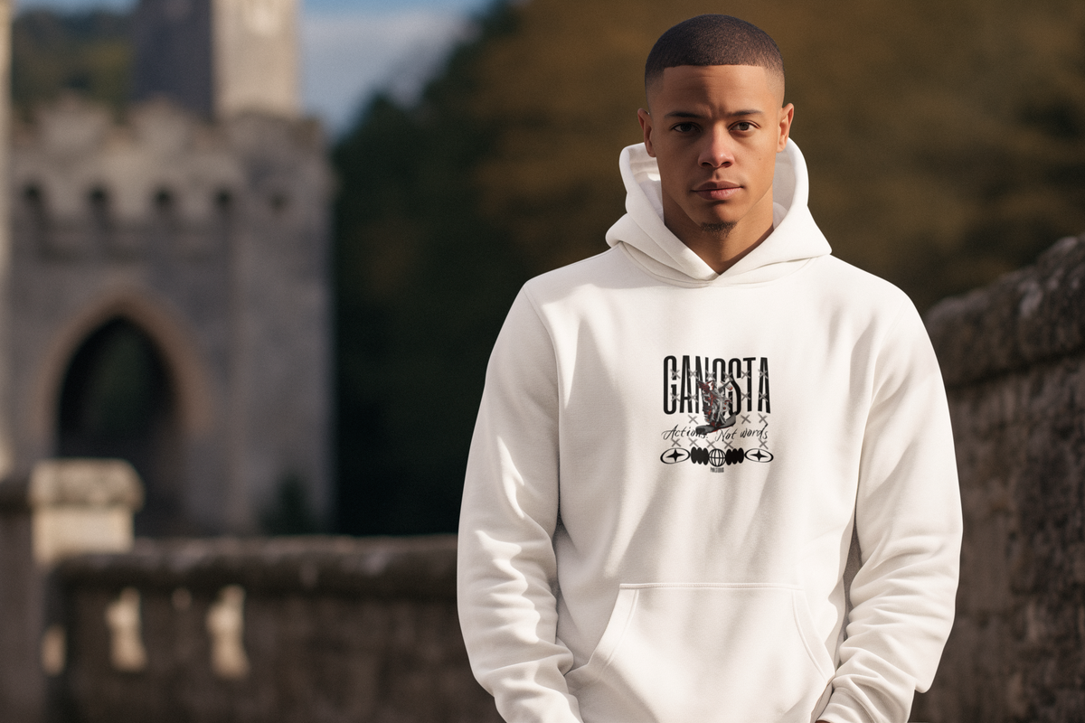 " actions not words" Oversized Hoodie